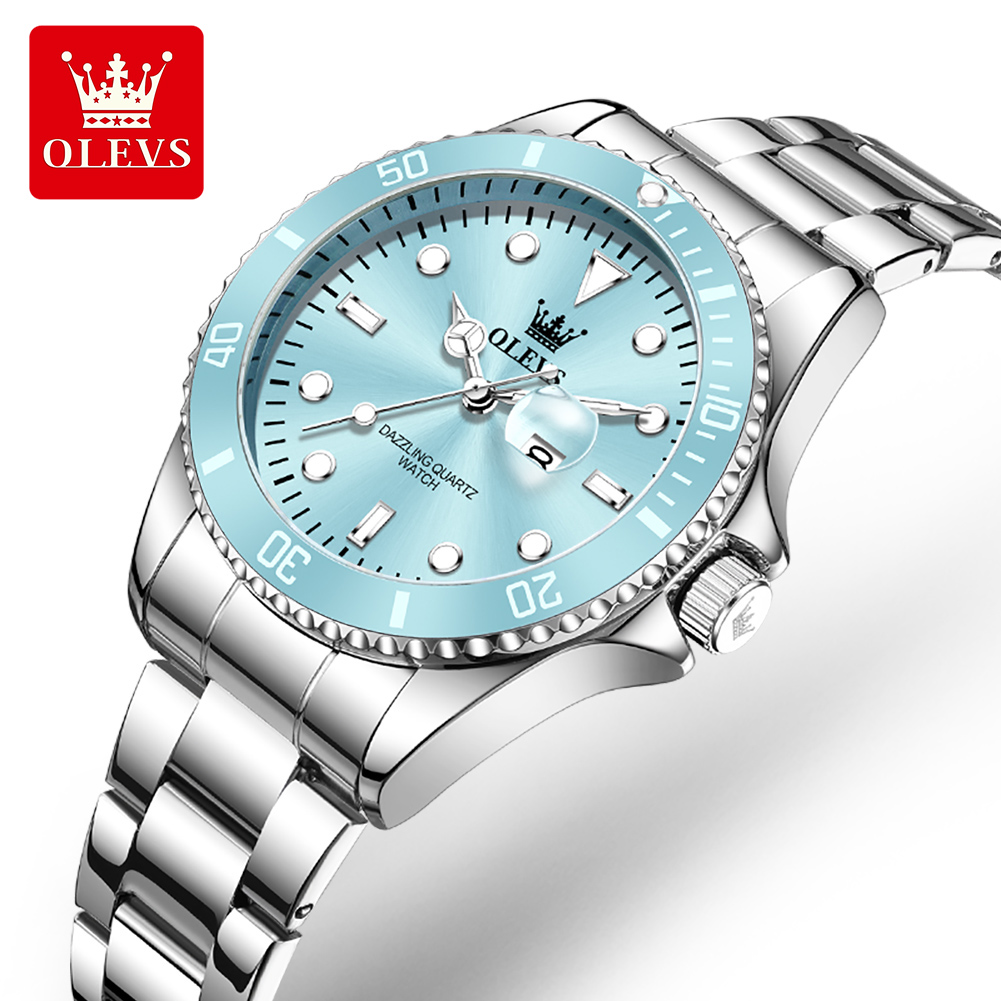 Lux Watch - OLEVS Luxury Stainless Steel Waterproof Quartz