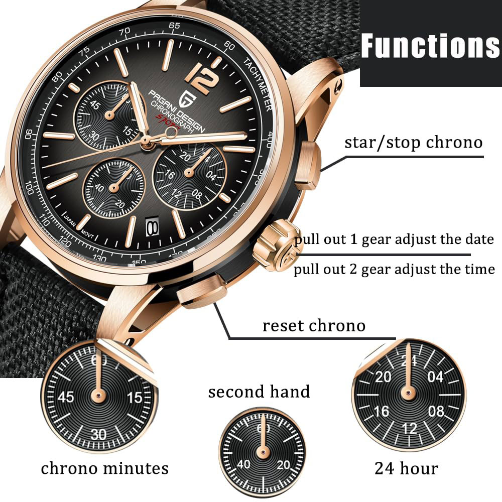 Quiet Luxury Watch - PAGANI DESIGN New Mens Watch 41mm
