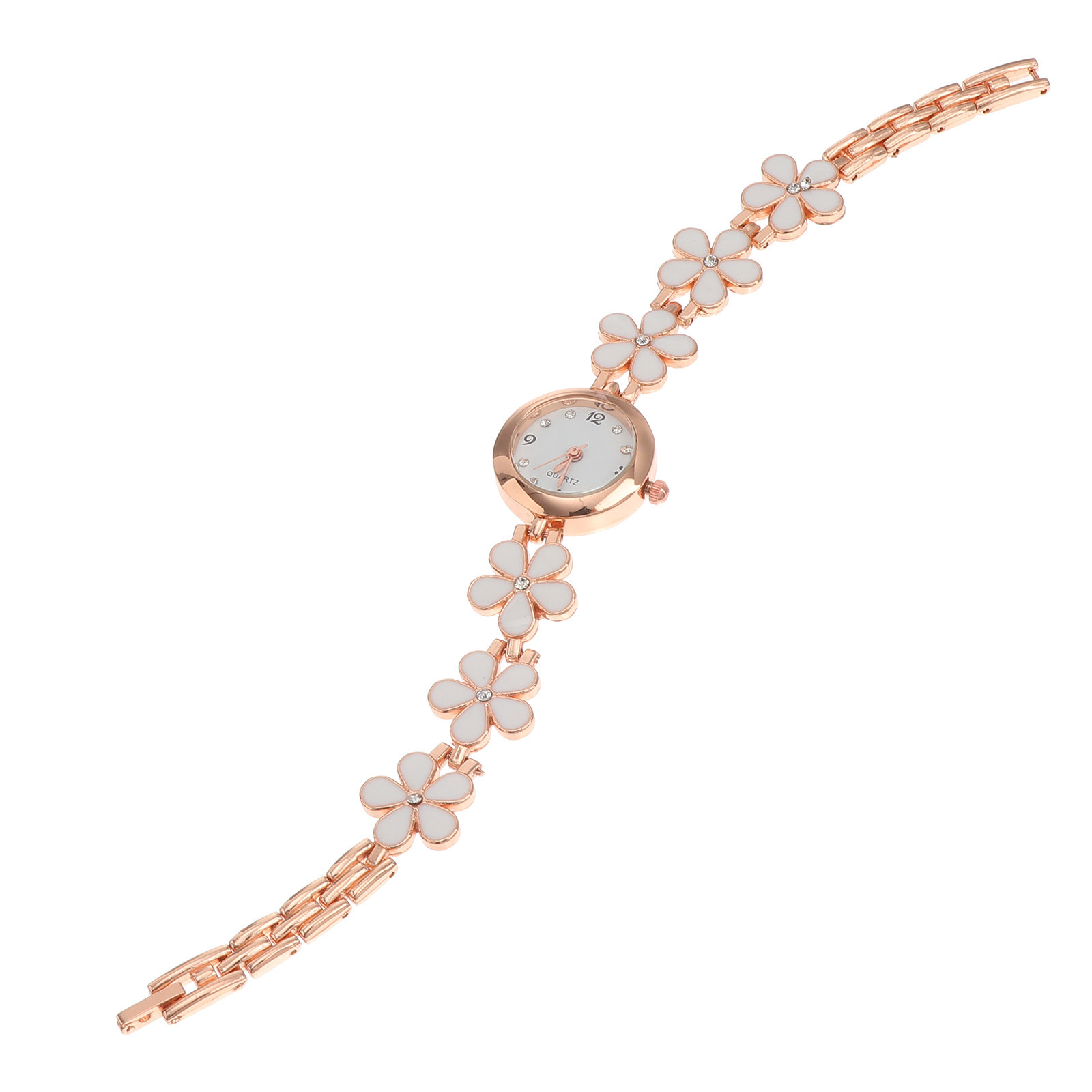 Luxury Women'S Watch - Elegant Crystal Quartz Bracelet Watch for