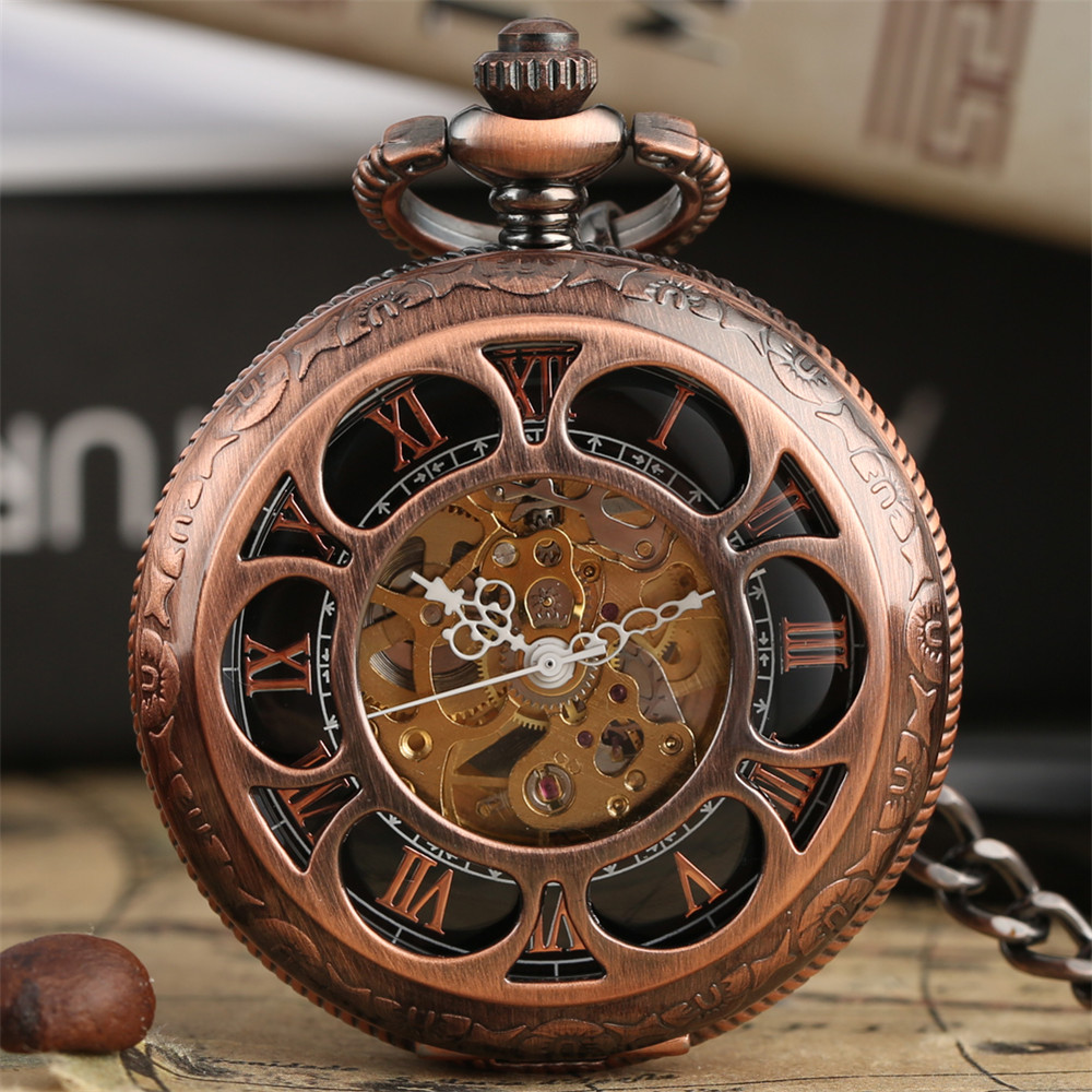 Luxury Watch Gold And Black - Rose Gold/Black Pumpkin Flower Hollow Mechanical