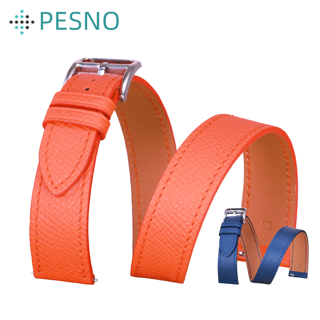 Luxury Watch Hermes - PESNO Genuine Cow Hide Leather Epsom