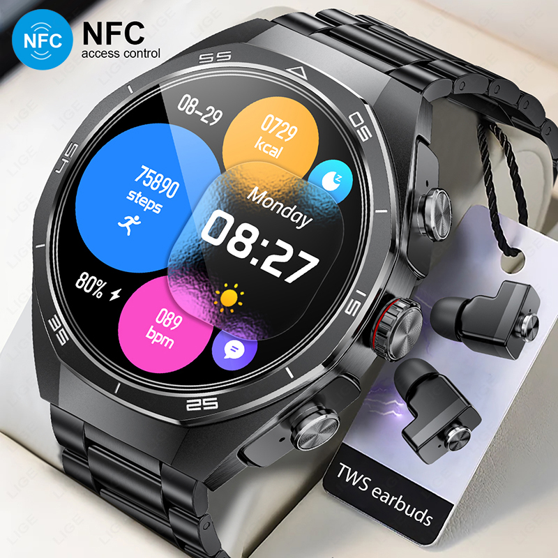 Luxury Watch On Wrist - NEW For Android TWS Music Earbuds