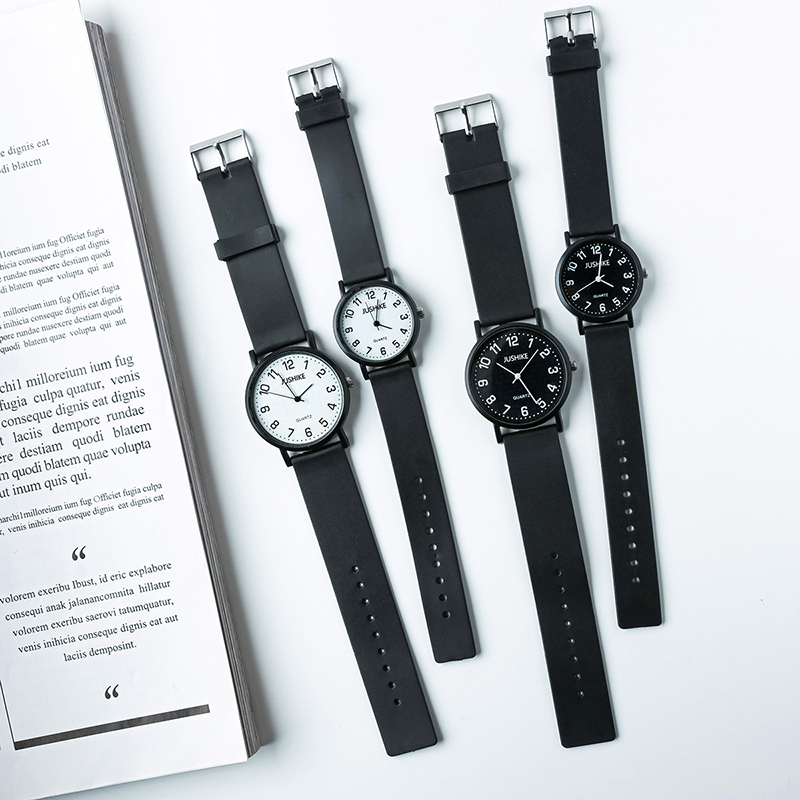 Lux Watch - Simple Black Watch Quartz Watches for