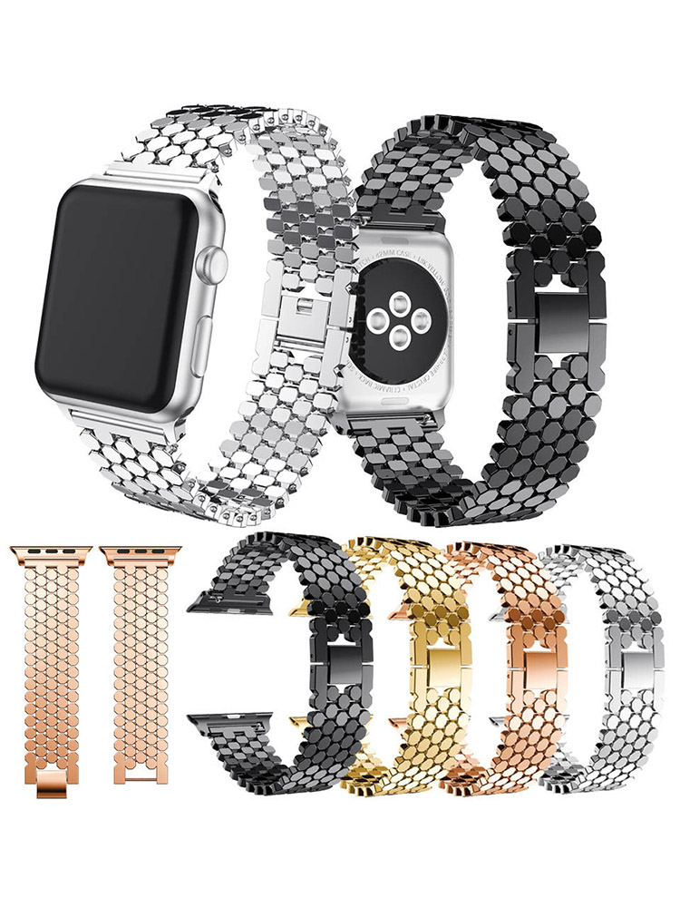 Stainless Steel Strap For Appl - Luxury Watch Apple Bands recension och pris