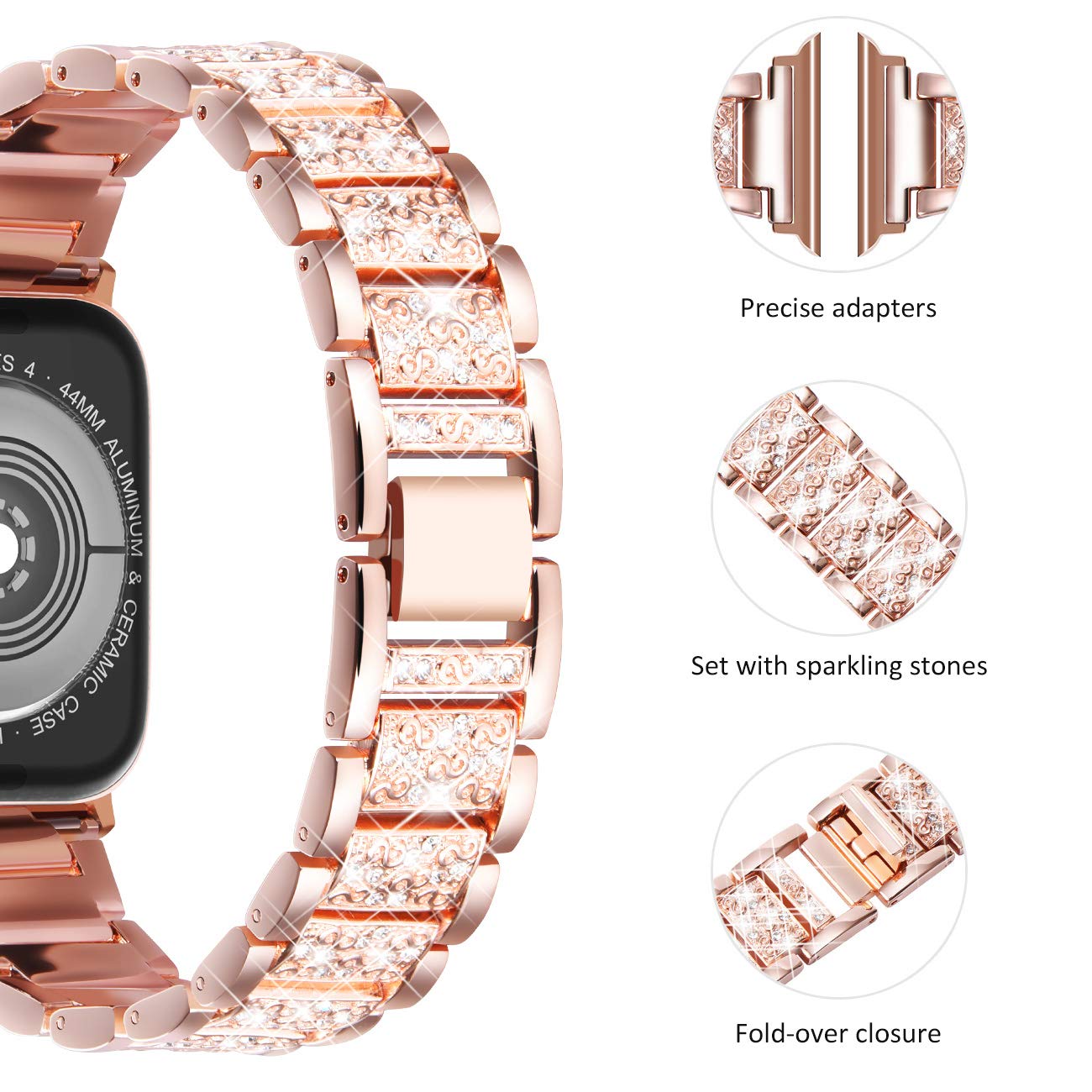 Case+Bling strap for Apple Wat - Luxury Watch Apple Bands recension och pris