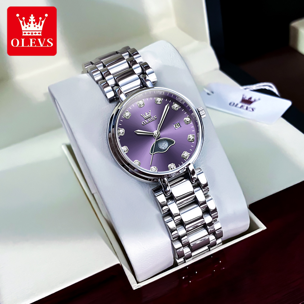 OLEVS Elegant Fashion Purple R - Quiet Luxury Watch recension och pris