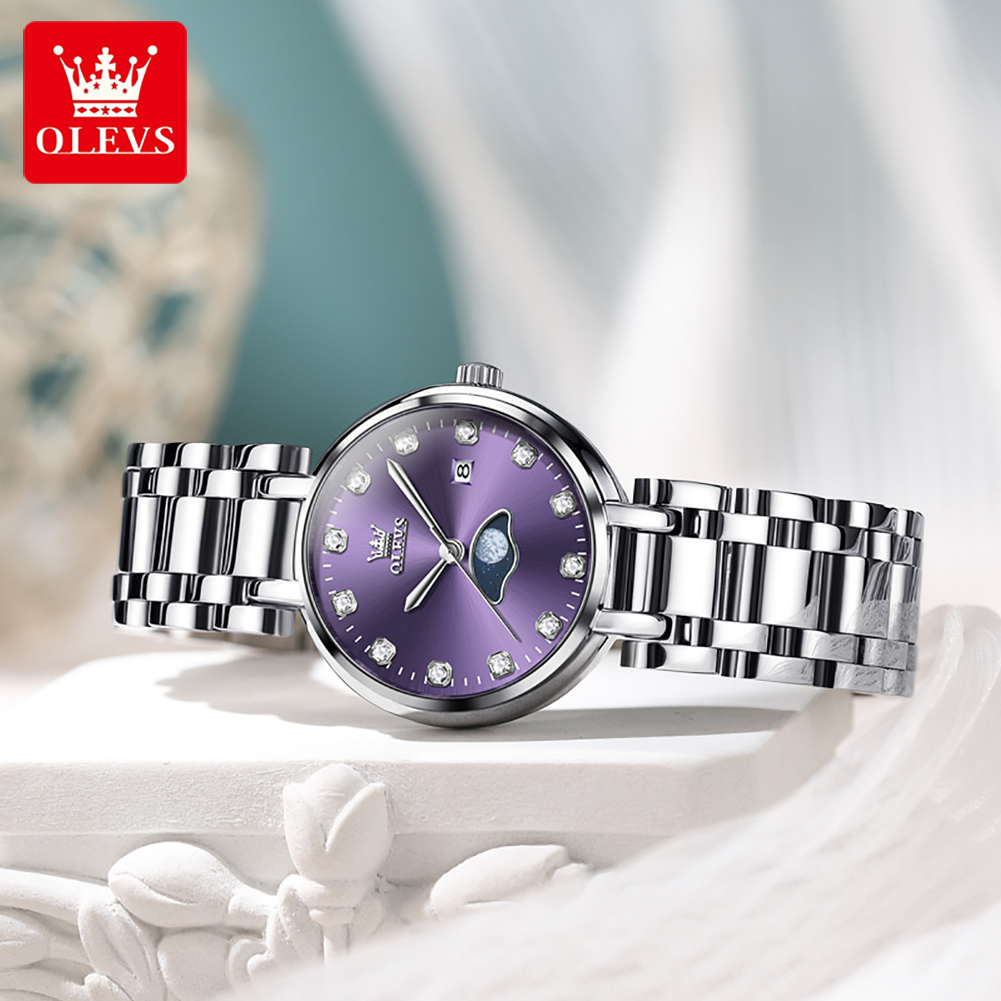 OLEVS Elegant Fashion Purple R - Quiet Luxury Watch recension och pris