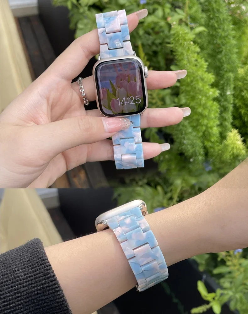 Luxury Resin strap for Apple W - Luxury Watch Apple Bands recension och pris