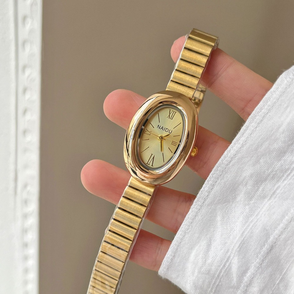 Luxury Brand Gold Oval Women Q - Lux Watch recension och pris