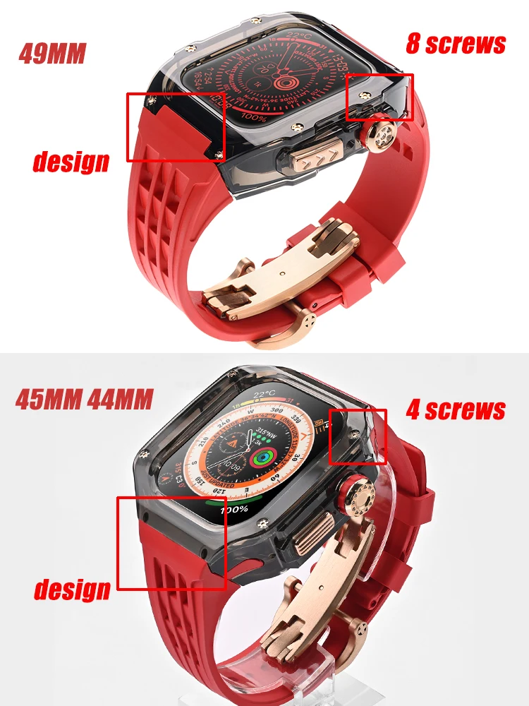 Luxury Glacier Case For Apple  - Luxury Watch Apple Bands recension och pris