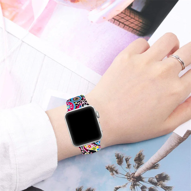 Printed band For apple watch s - Luxury Watch Apple Bands recension och pris