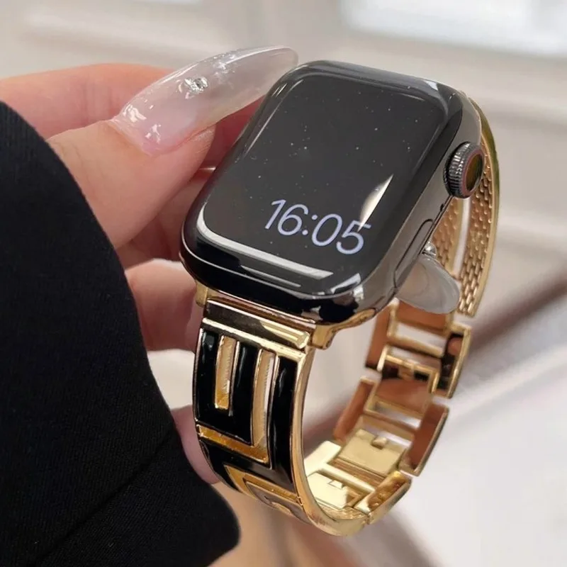 Luxury Metal Strap For Apple W - Luxury Watch Apple Bands recension och pris