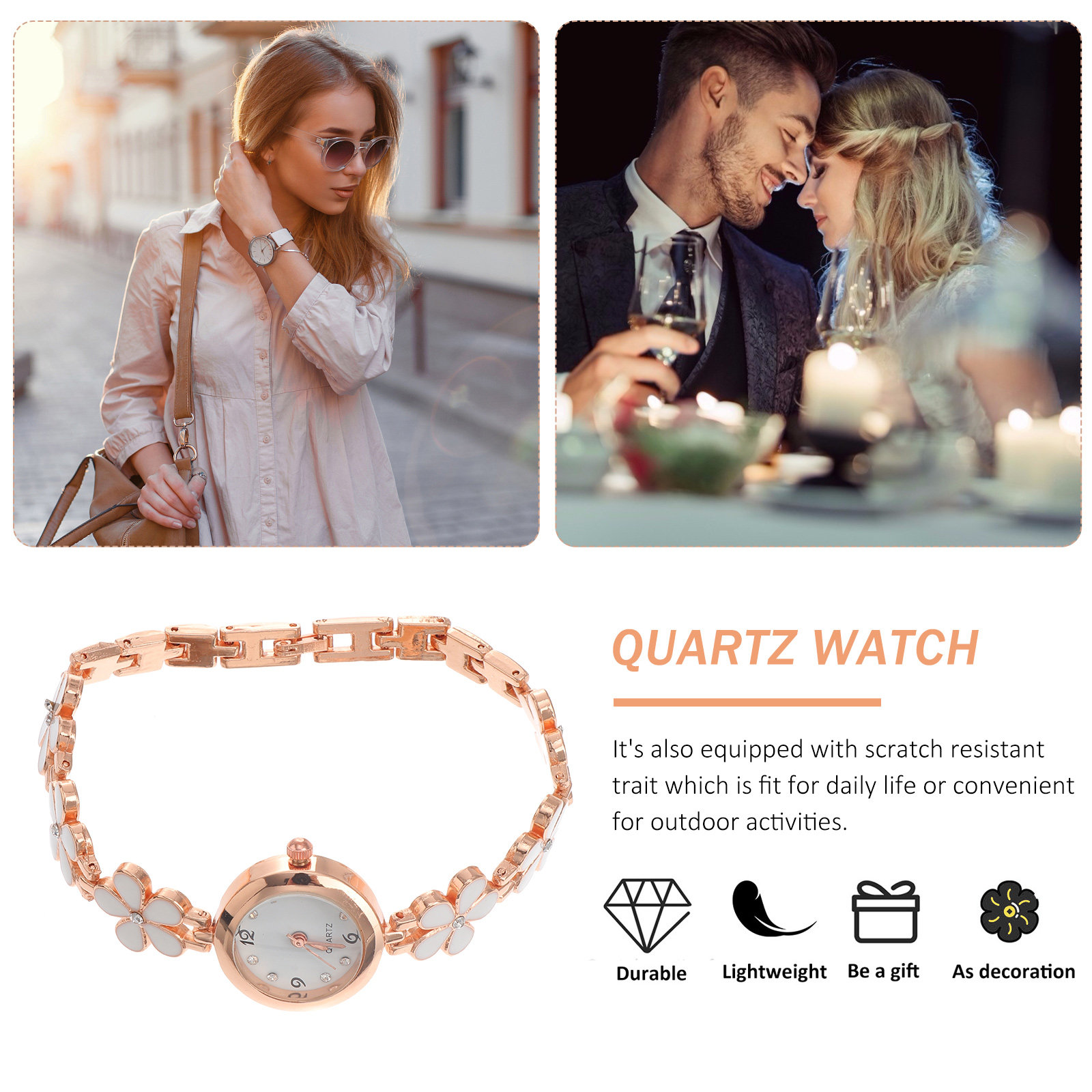 Elegant Crystal Quartz Bracele - Luxury Women'S Watch recension och pris