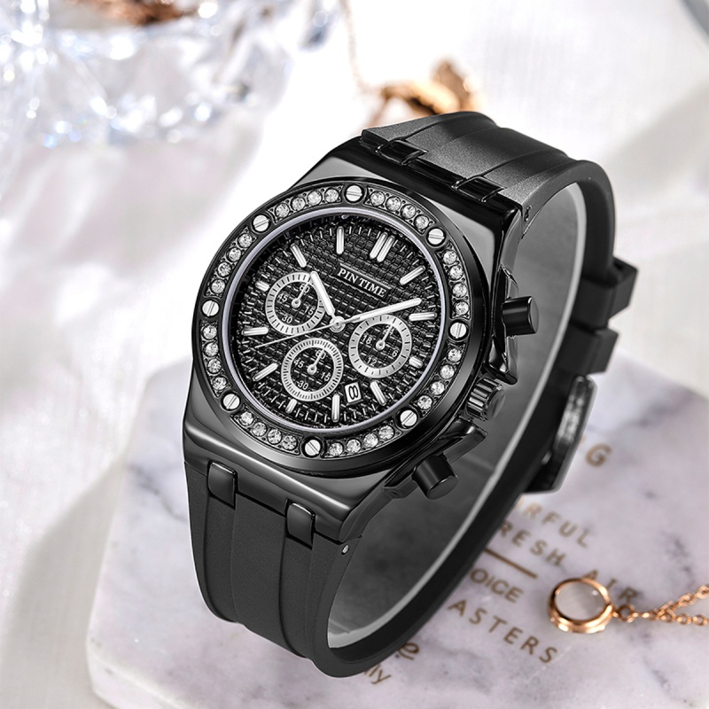 New Women Watch Diamond Bezel  - Luxury Watch Black recension och pris