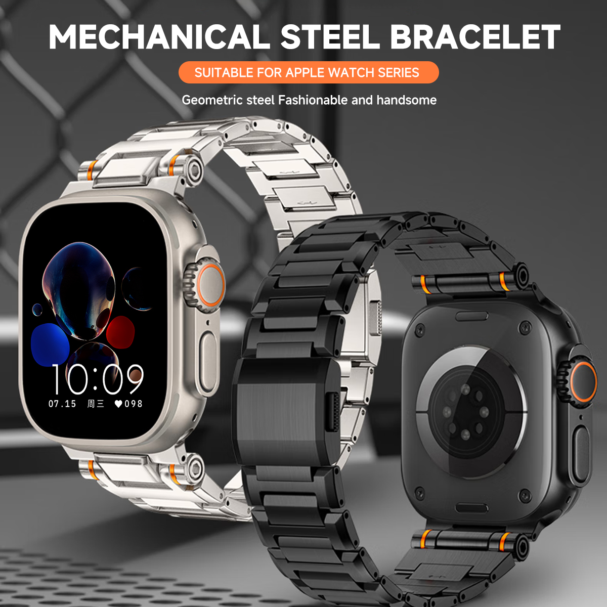 Stainless Steel Strap for Appl - Luxury Watch Apple Bands recension och pris