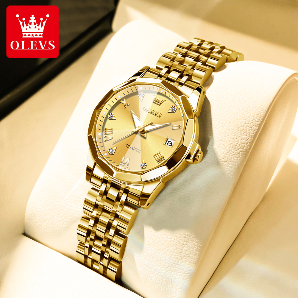 OLEVS Fashion Golden Watch for - Lux Watch recension och pris