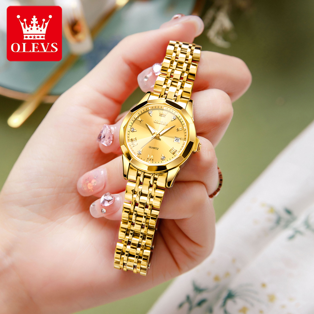 OLEVS Fashion Golden Watch for - Lux Watch recension och pris