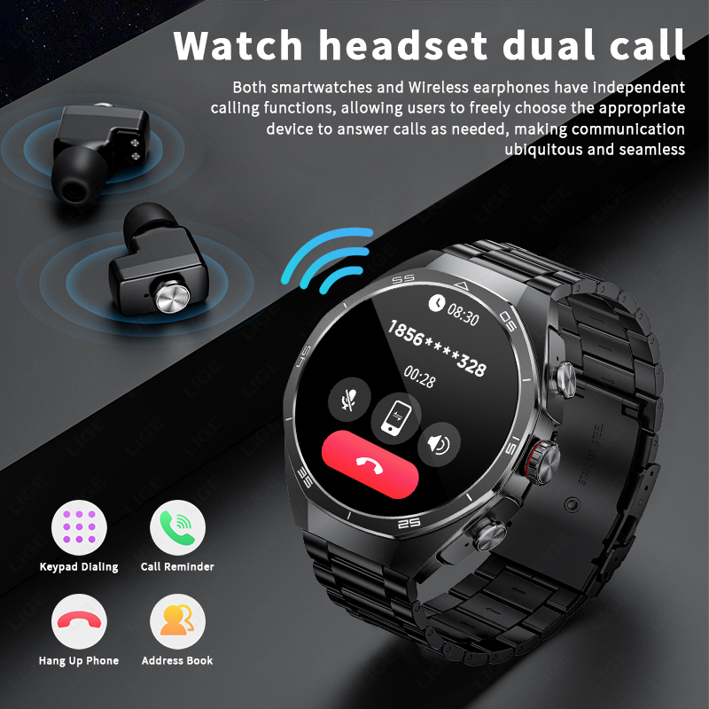 NEW For Android TWS Music Earb - Luxury Watch On Wrist recension och pris