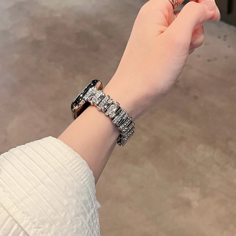 Luxury Sparkly Rhinestone Meta - Luxury Watch Apple Bands recension och pris