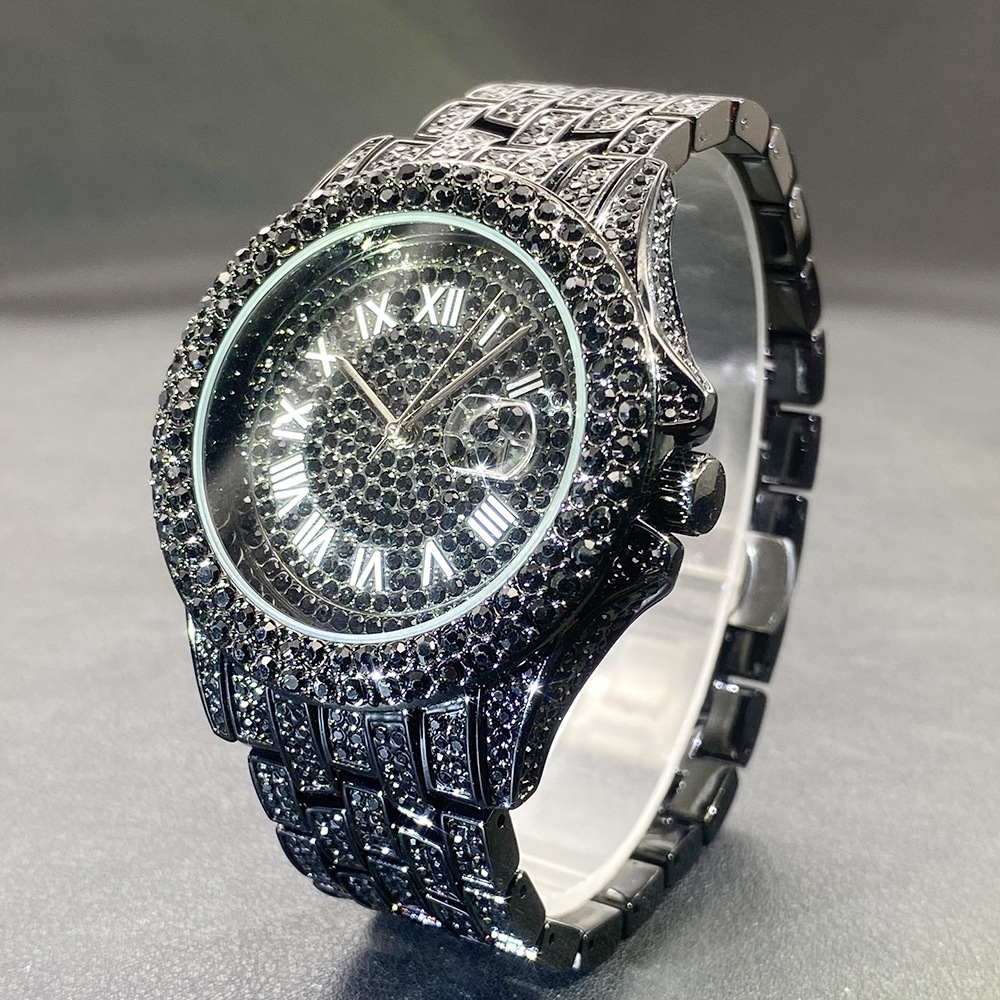 Big Gold Silver Black Wristwat - Luxury Watch Gold And Black recension och pris
