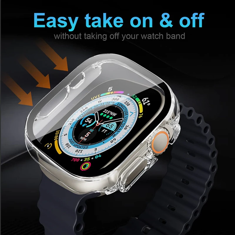Glass+case For Apple Watch Ult - Luxury Watch Protection Film recension och pris